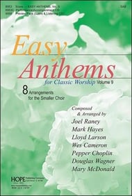 Easy Anthems for Classic Worship SAB Choral Score cover